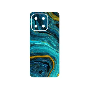 MAHOOT Turquoise marblewith golden streaks Cover Sticker for Honor X6b