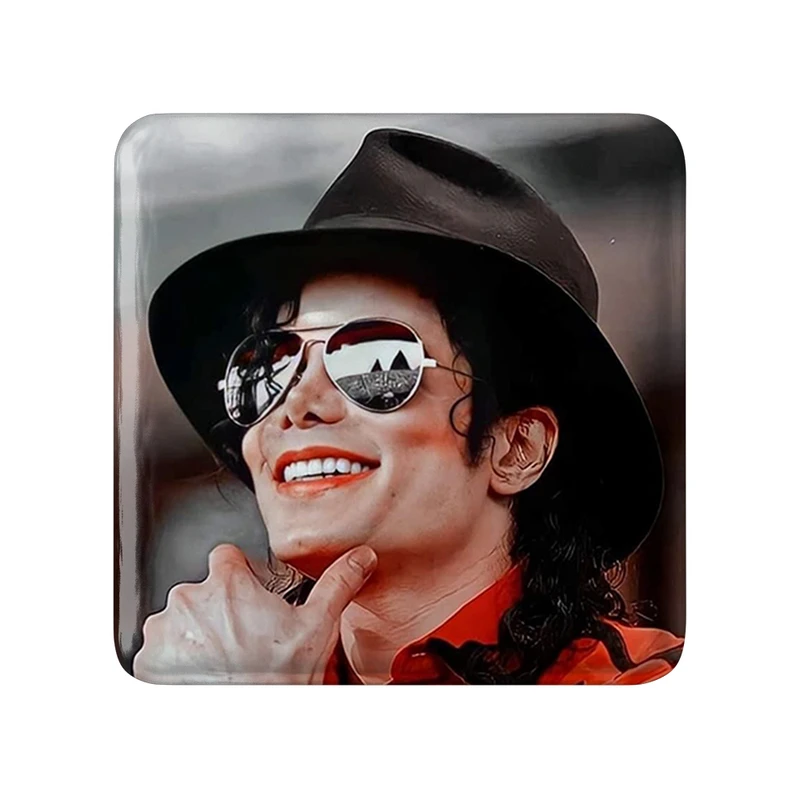 مگنت خندالو طرح مایکل جکسون Michael Jackson مدل مربعی کد 19227
