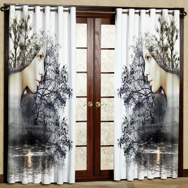 پرده مدل مخمل پانچی کد 6788 سایز 280x140 سانتی متر