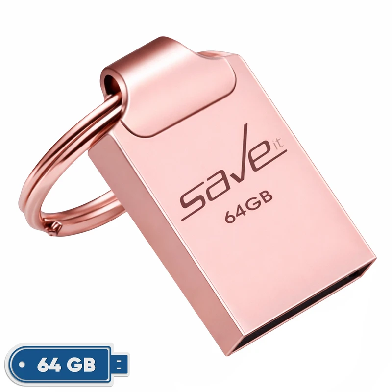 فلش مموری سیویت مدل SEGO ظرفیت 64 گیگابایت با رابط USB 2.0، بدنه فلزی، طراحی بند انگشتی با حلقه آویز، سازگار با گوشی، تبلت، لپ‌تاپ و تلویزیون، سرعت انتقال 30 مگابایت بر ثانیه