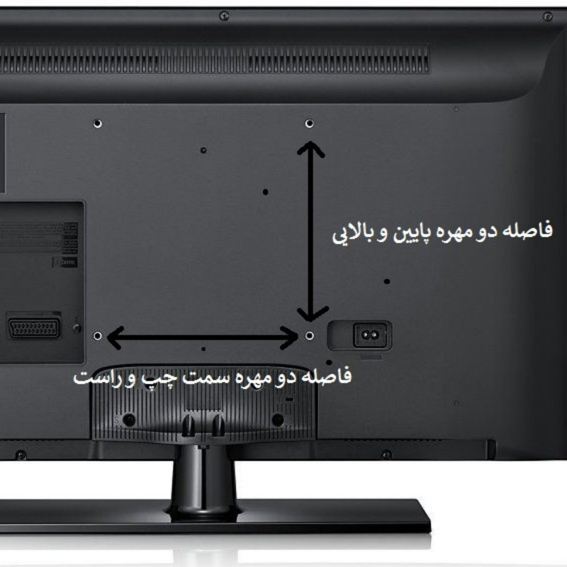 پایه دیواری تلویزیون مدل A44 مناسب برای تلویزیون های 43 تا 65 اینچ