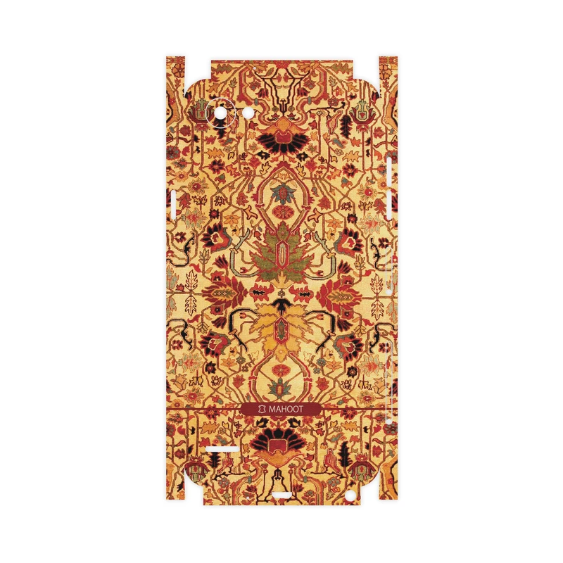 برچسب پوششی ماهوت مدل Persian-Carpet-Yellow-FullSkin مناسب برای گوشی موبایل ال جی Q6