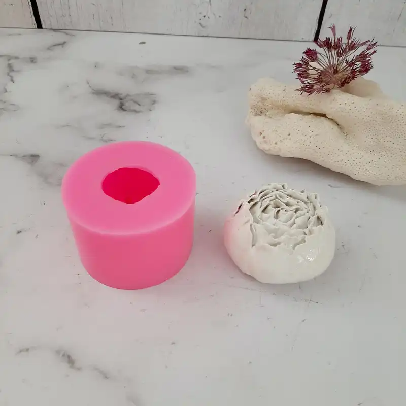 قالب شمع مدل رز پیونی کد 6