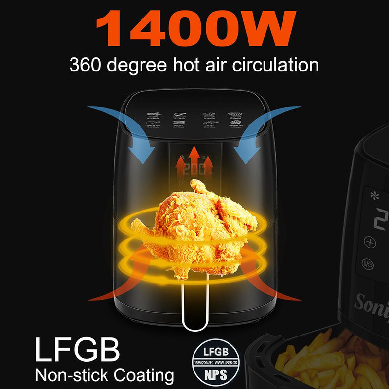 سرخ کن بدون روغن سونیفر مدل SF-1010