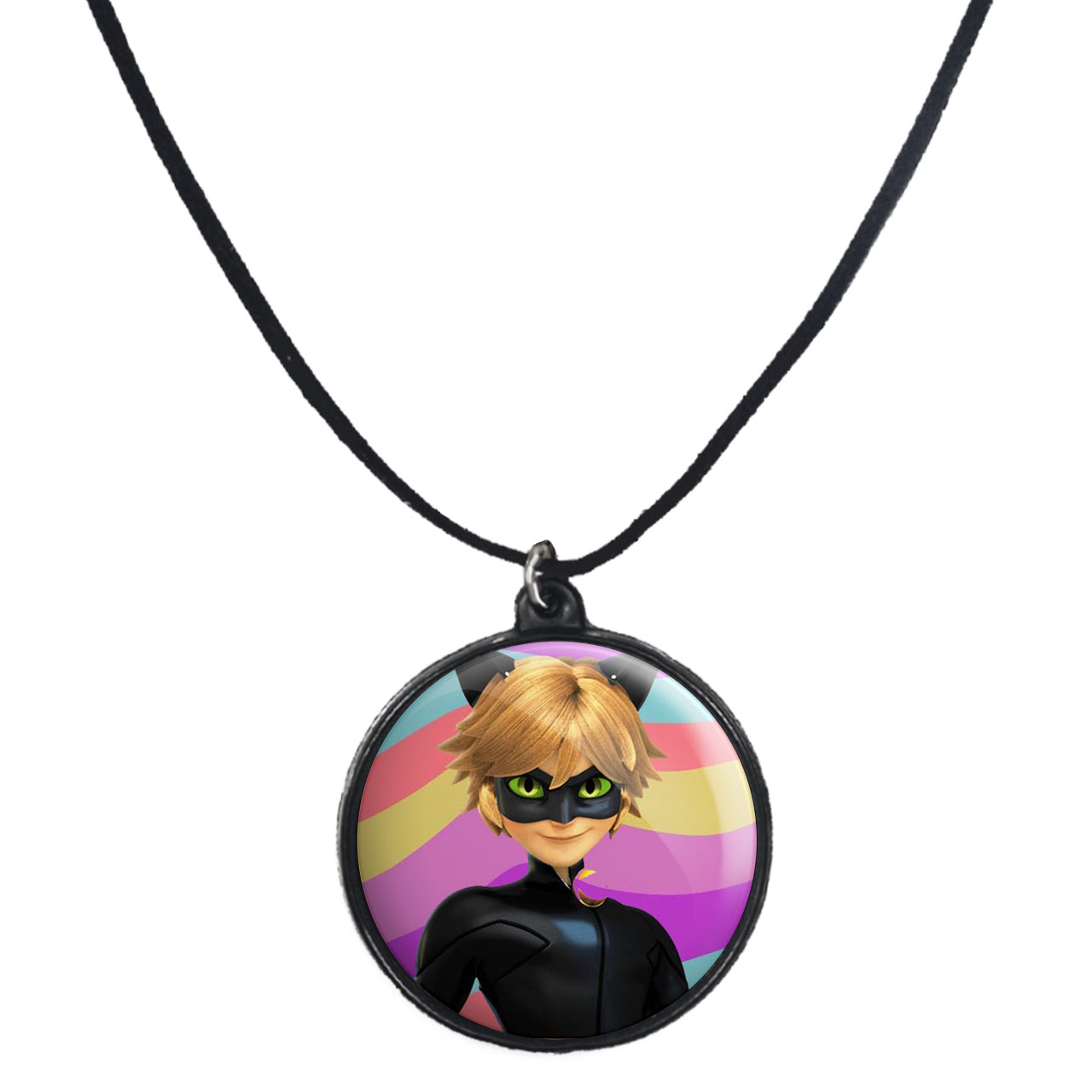 گردنبند پرمانه طرح کفشدوزکی کد pmb.1524 مدل دو طرفه