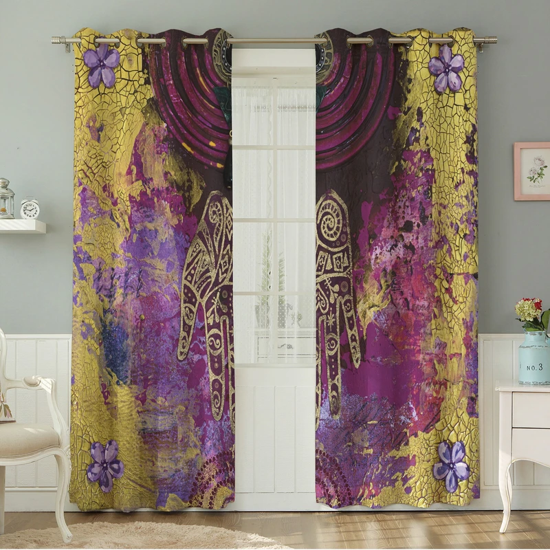 پرده نیروانا طرح  مدرن مدل هازان کد 4619 سایز 140×280 سانتی متر