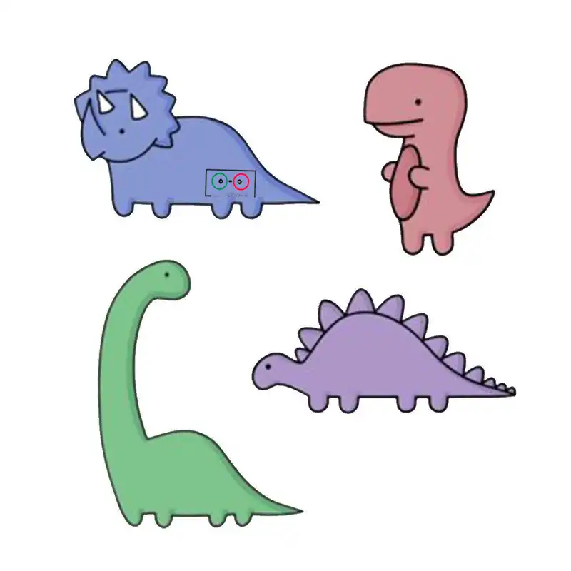 استیکر طرح دایناسور مجموعه 4 عددی