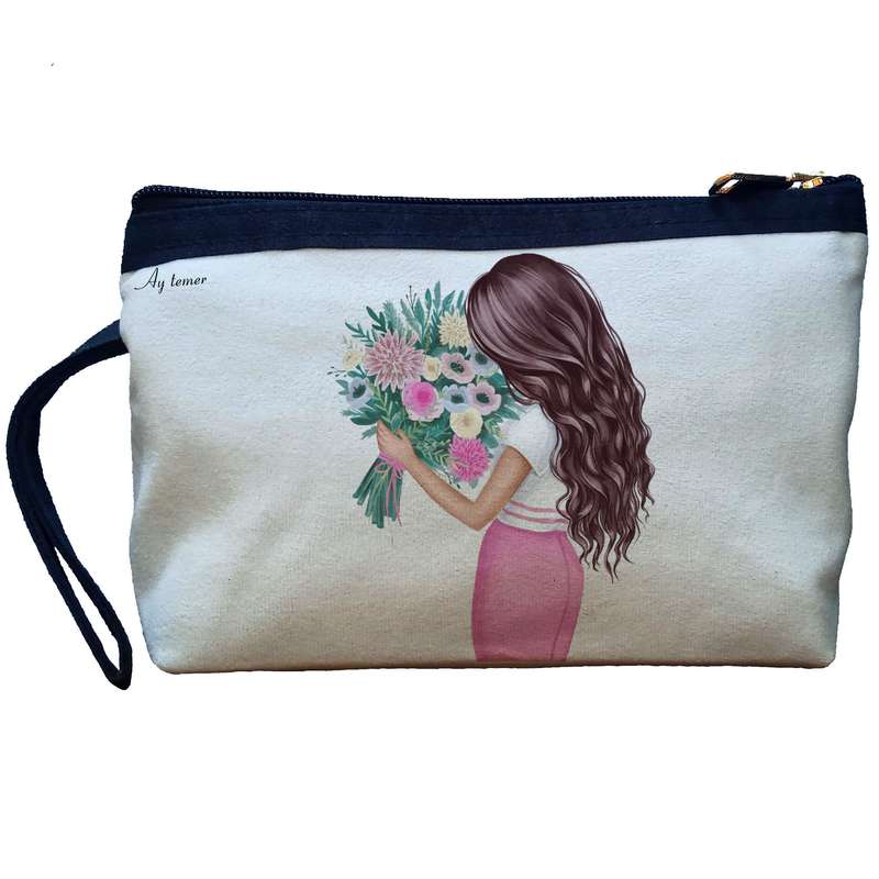 کیف لوازم آرایش زنانه آی تمر مدل دختر احساسی کد 142