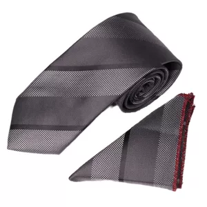 ست کراوات و دستمال جیب مردانه نسن مدل A59