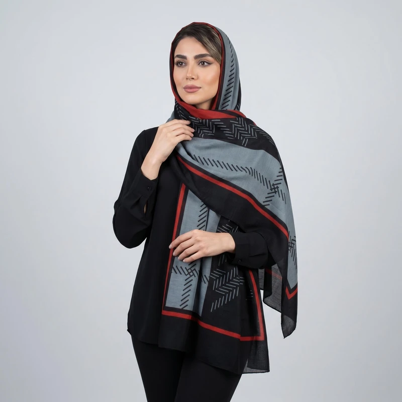 شال زنانه آنالیا مدل نخی دور دوخت بهاره کد 9098