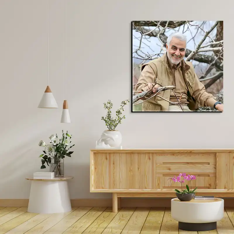 تابلو شاسی مدل سردار شهید حاج قاسم سلیمانی کد 39