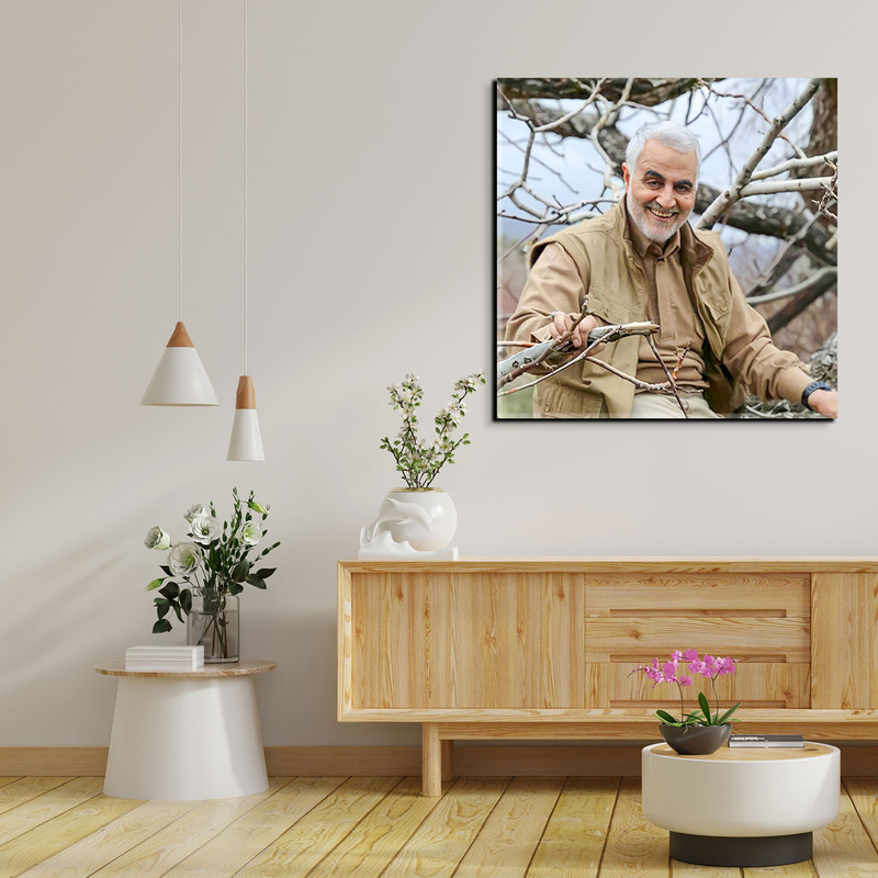 تابلو شاسی مدل سردار شهید حاج قاسم سلیمانی کد 39