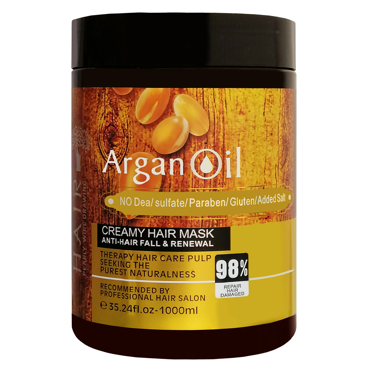 ماسک مو لایتنس مدل Argan Oil حجم 1000 میلی لیتر