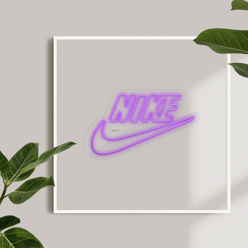 چراغ دیواری نئون دیزاین طرح Nike-Text_PR