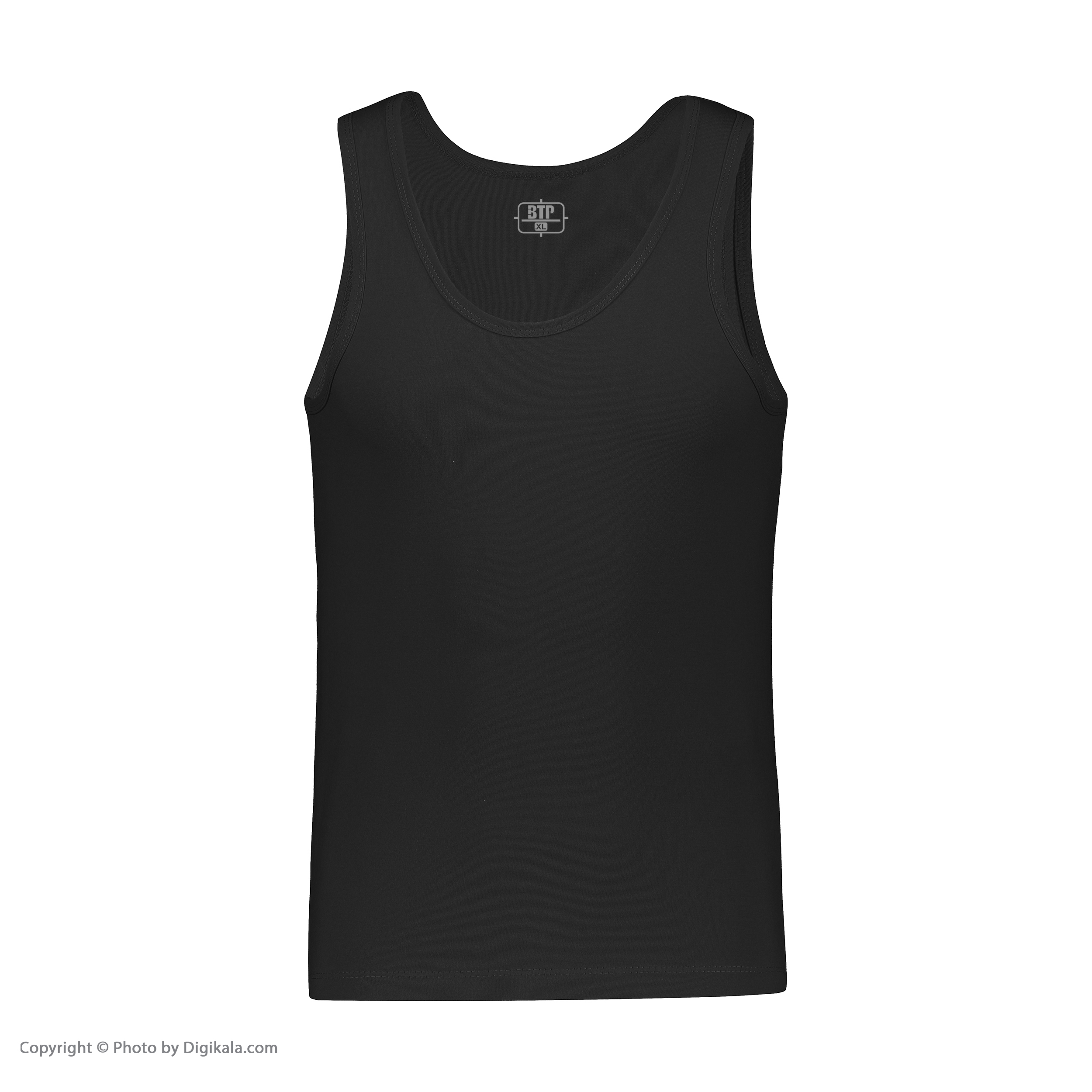 زیرپوش رکابی مردانه برهان تن پوش مدل 17-01 رنگ مشکی