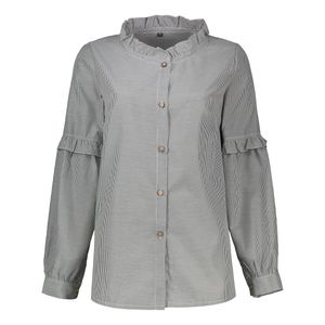 شومیز آستین بلند یقه گرد زنانه مدل تانیا