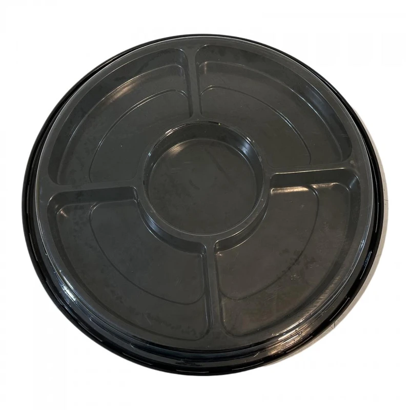 ظرف یکبار مصرف مدل ظرف آجیل 5 خانه بسته 5 عددی