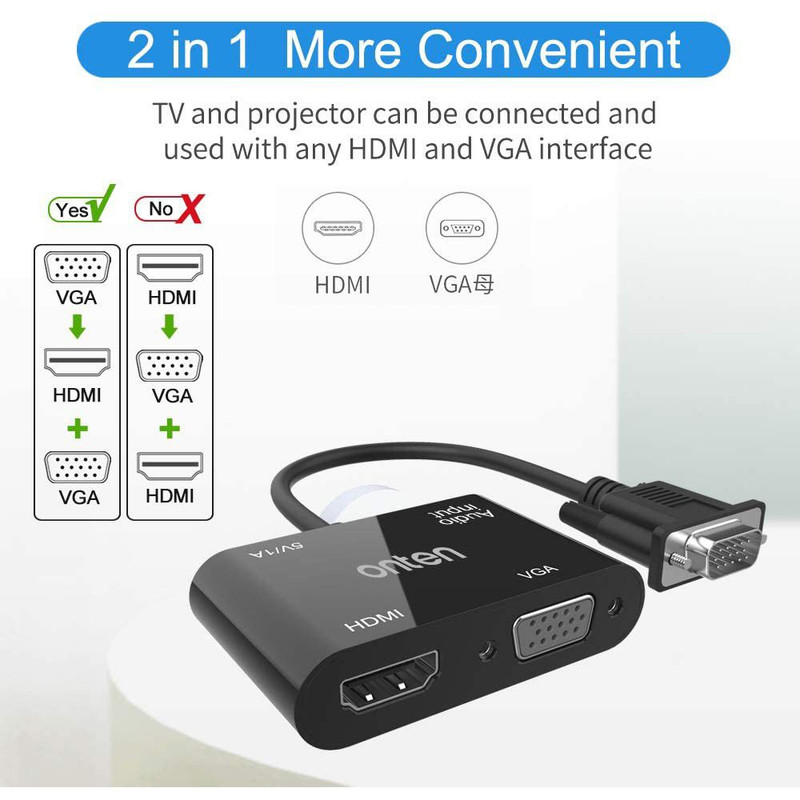 مبدل VGA به HDMI/VGA اونتن مدل OTN-5138 2