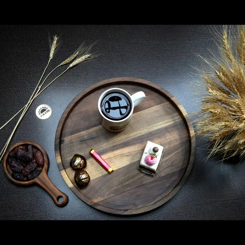 سینی چوبی هاوین مدل Rustic3
