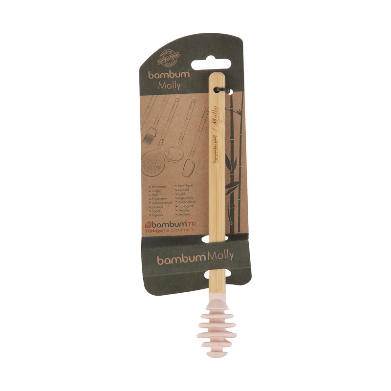 قاشق عسل خوری بامبوم مدل Pembe-B3669