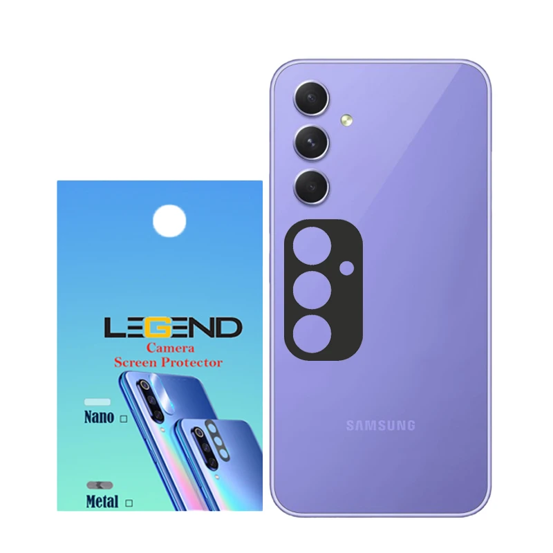 محافظ لنز دوربین مدل لجند مناسب برای گوشی موبایل سامسونگ Galaxy A54 