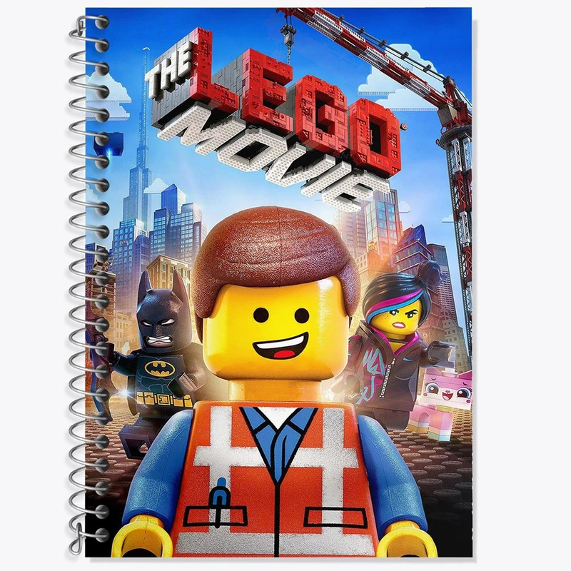 دفتر زبان 50 برگ خندالو مدل سه خط طرح انیمیشن لگو LEGO کد 3763