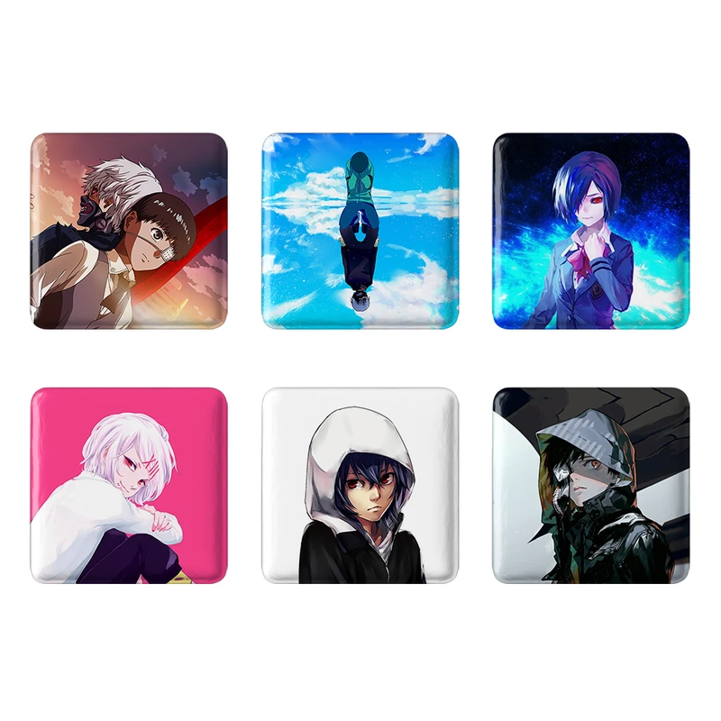 مگنت خندالو مدل انیمه توکیو غول Tokyo Ghoul کد 494B مجموعه 6 عددی