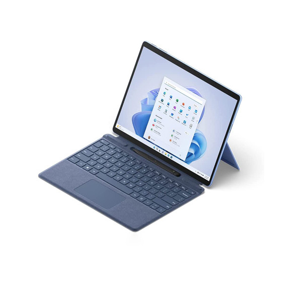  تبلت مایکروسافت مدل Surface Pro 9-i5 ظرفیت 256 گیگابایت و رم 8 گیگابایت به همراه کیبورد Signature ICE BLUE و قلم Slim Pen 2