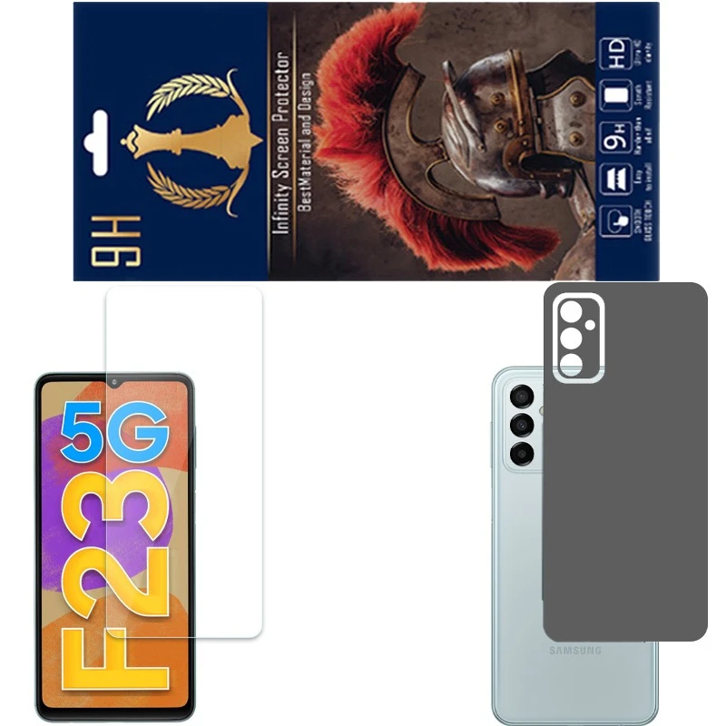 محافظ صفحه نمایش اینفینیتی مدل PRO مناسب برای گوشی موبایل سامسونگ GALAXY F23 به همراه برچسب پوششی 
