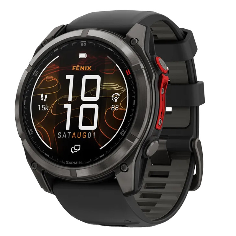 ساعت هوشمند 51 میلی‌متری گارمین مدل Fenix 8 Pro Micro LED با بند سیلیکونی