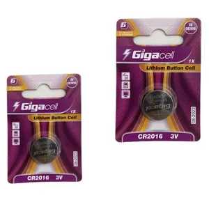 باتری سکه ای گیگاسل مدل 2016 بسته ۲ عددی