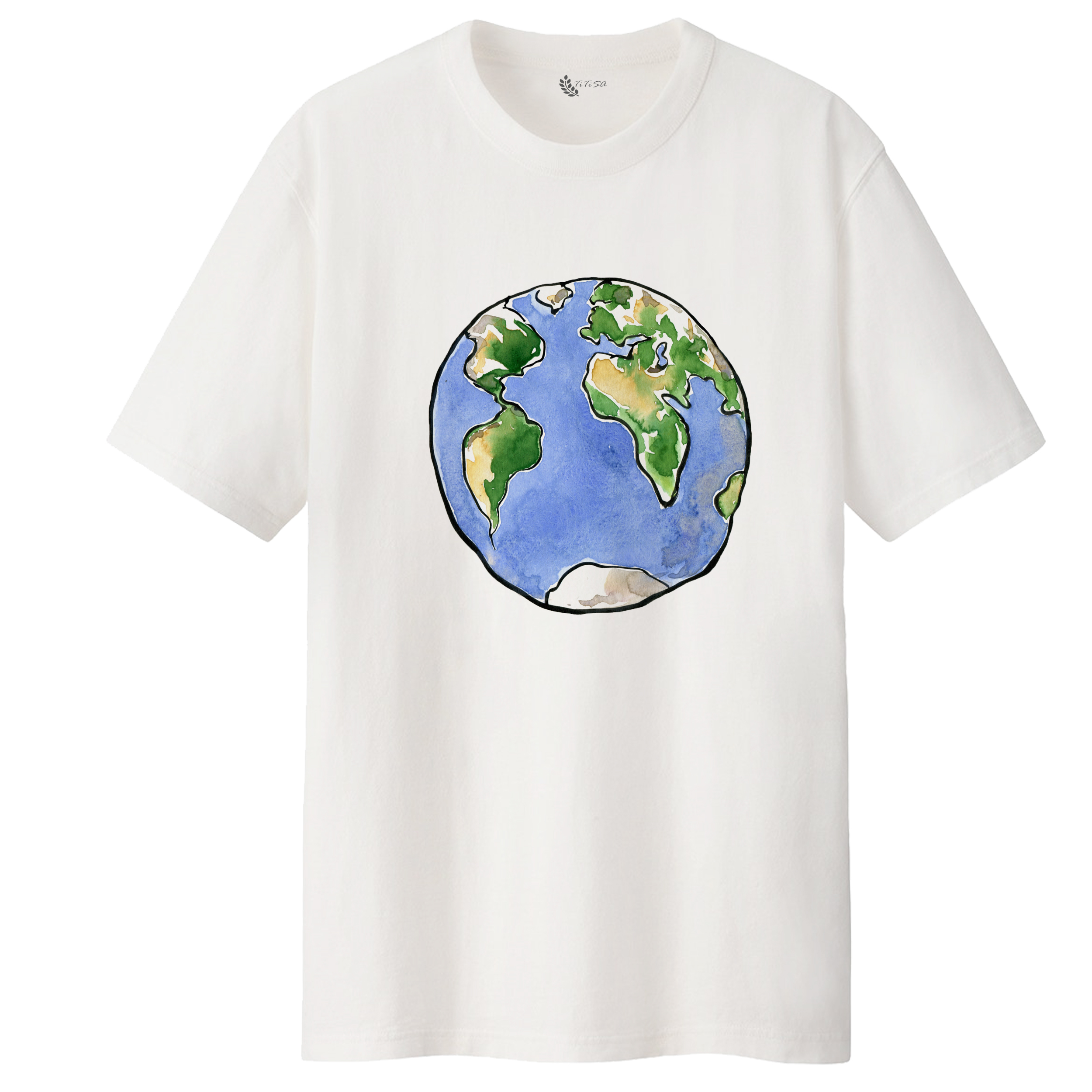 تی شرت لانگ آستین کوتاه زنانه مدل زمین