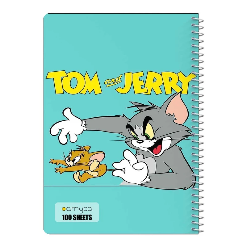 دفتر مشق 100 برگ سیمی کارنیکا طرح تام و جری tom & jerry کد 22068