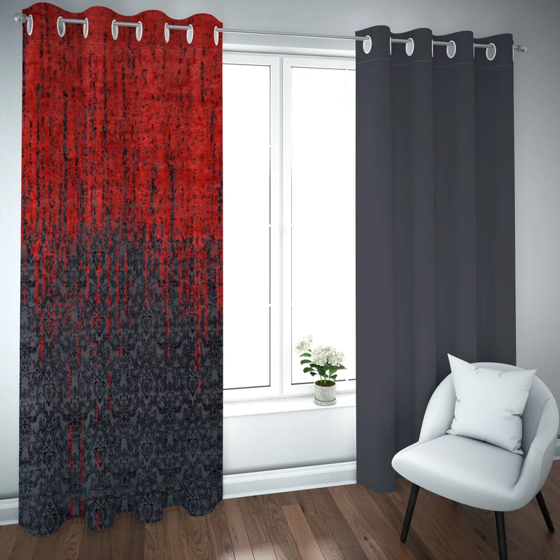 پرده مدل چاپی هازان سایز 300×150 سانتی متر 