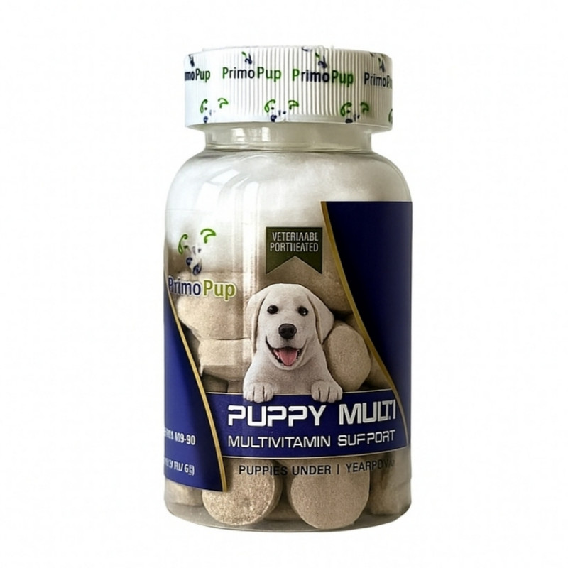 قرص مکمل مولتی ویتامین سگ پریمو پوپ مدل پوپی بسته 60 عددی