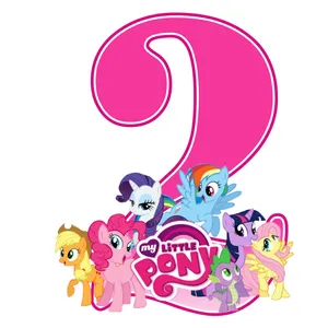 استند رومیزی مدل  تولد عدد 2 طرح پونی کد 672