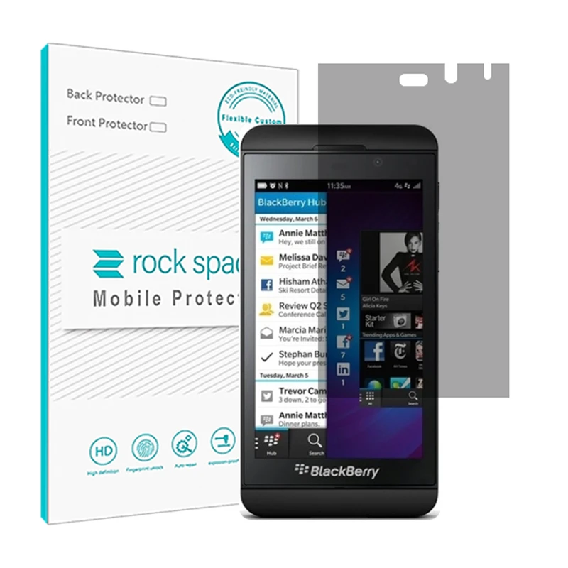 محافظ صفحه نمایش حریم شخصی راک اسپیس مدل HyPRV مناسب برای گوشی موبایل بلک بری Z10