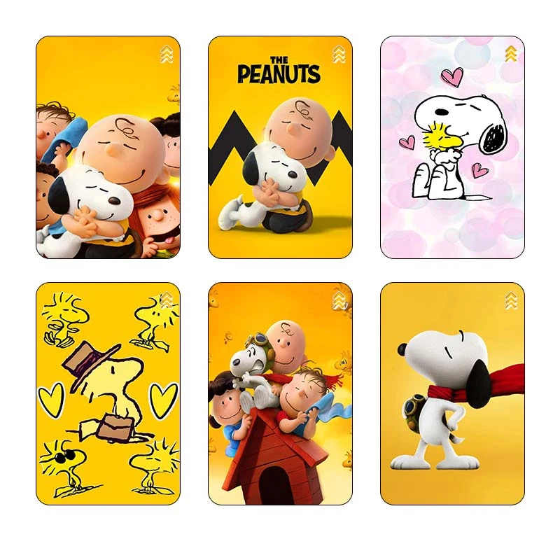 استیکر کارت مدل سام نگار طرح فیلم بادام‌زمینی‌ها The Peanuts کد SP1337 مجموعه 6 عددی