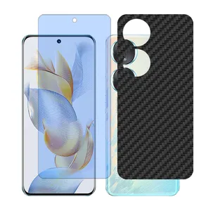 Glass together model anti blue screen protector suitable for Honor 70 mobile phone with back cover sticker