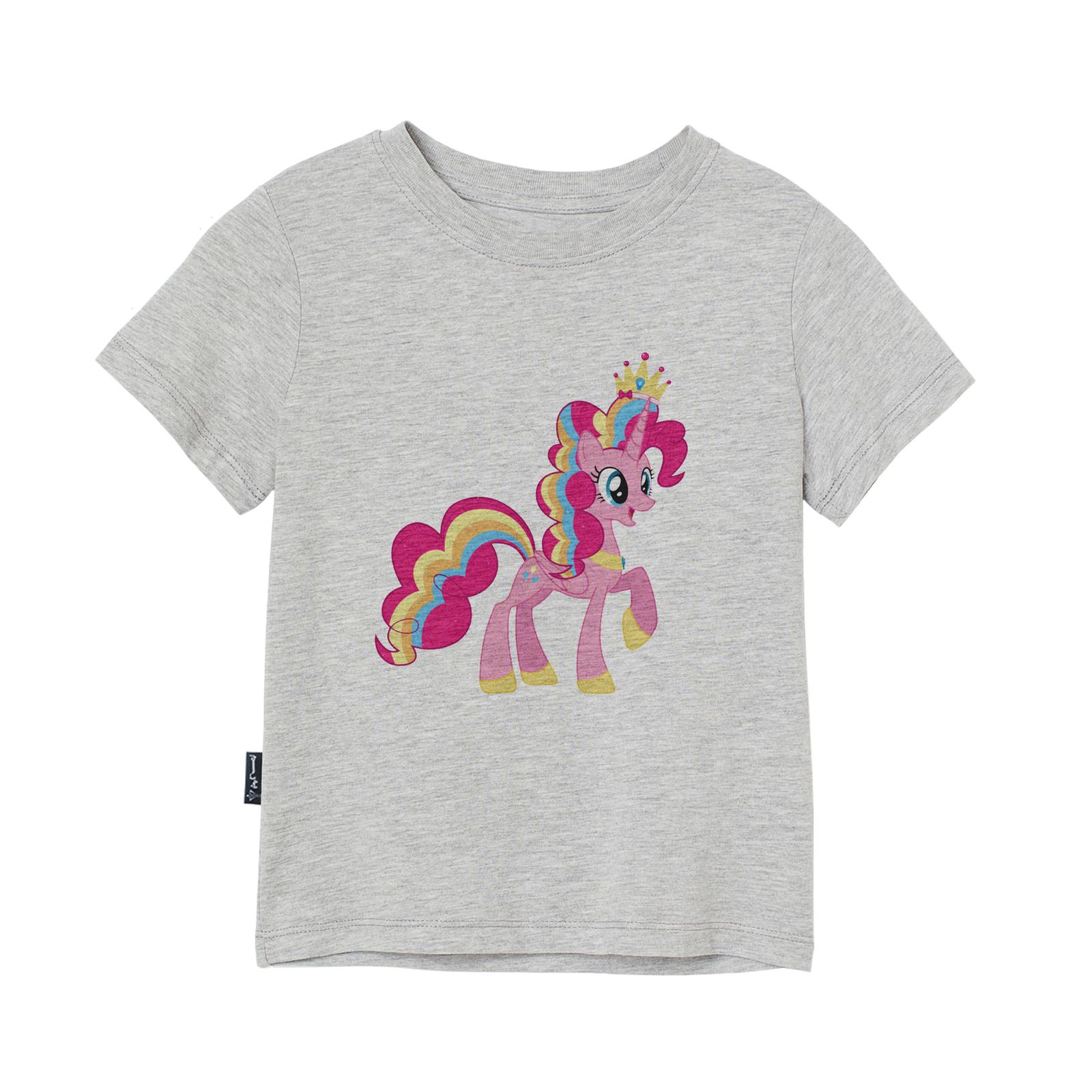 تی شرت آستین کوتاه دخترانه به رسم مدل اسب کد 110016 -  - 1