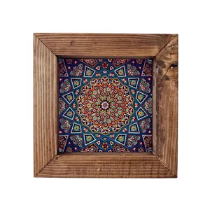 تابلو کاشی گلاک مدل سبک سنتی اسلیمی کد FT12