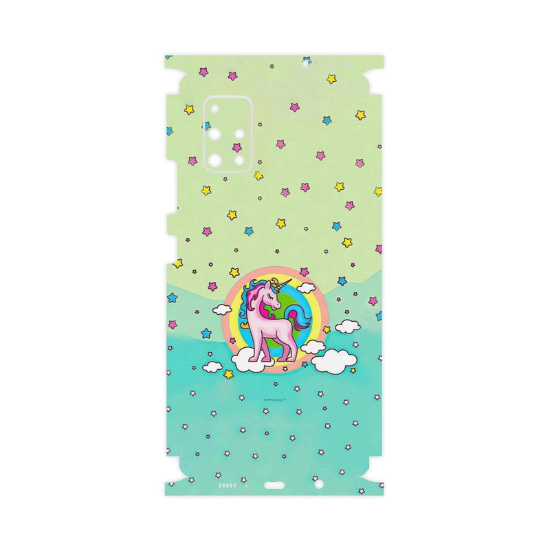 برچسب پوششی ماهوت مدل Rainbow unicorn adventure-FullSkin مناسب برای گوشی موبایل سامسونگ Galaxy A71 5G