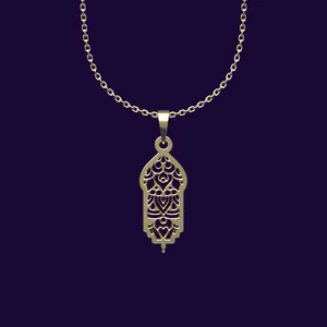 گردنبند طلا 18 عیار زنانه مدوپد مدل هندسی کد CC2-1-1060