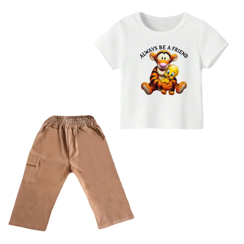 ست تی شرت و شلوارک پسرانه مدل پو کد ۴۶