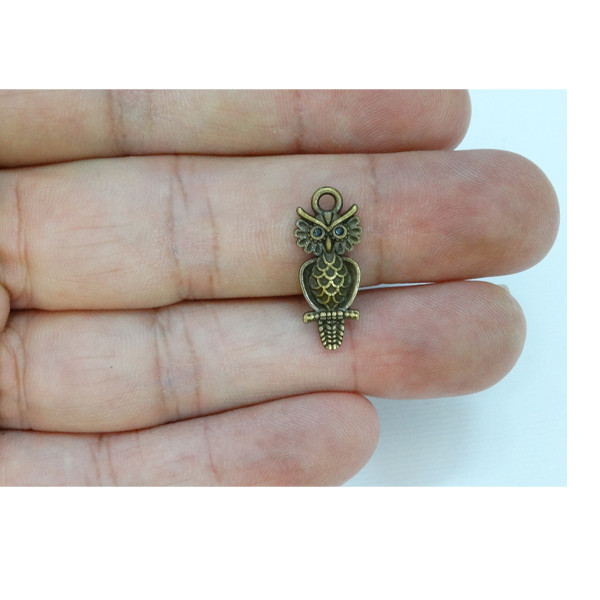 آویز گردنبند مدل جغد توانا کد AG 577 مجموعه 10 عددی