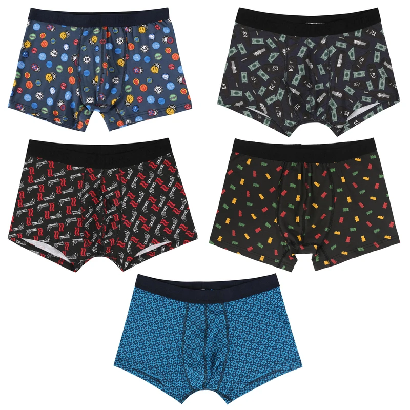 شورت نیم پا مردانه کالینز مدل CLP141CIR مجموعه 5 عددی