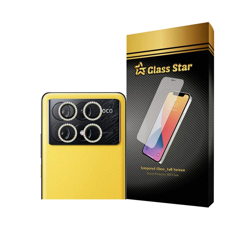 محافظ لنز دوربین گلس استار مدل RNGLNGS مناسب برای گوشی موبایل شیائومی  Poco X6 Pro 4G