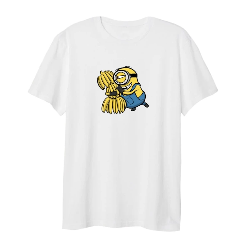 تی شرت لانگ زنانه مدل مینیون و موز