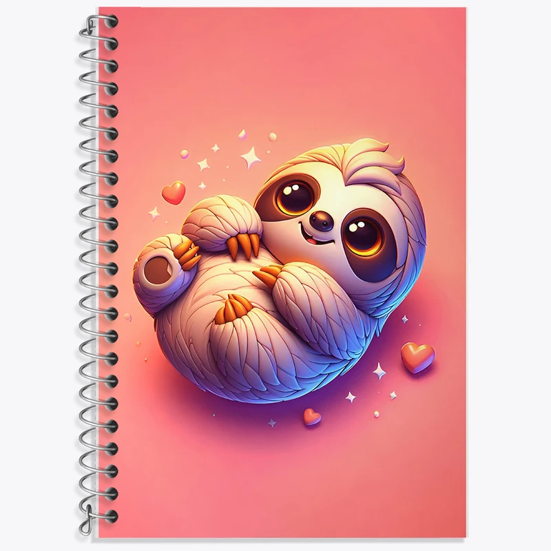 دفتر لغت 50 برگ خندالو طرح تنبل بامزه کد F8414