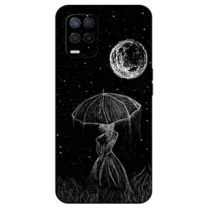 Megafone Girl and Moon 1369 Cover For Realme Narzo 30
